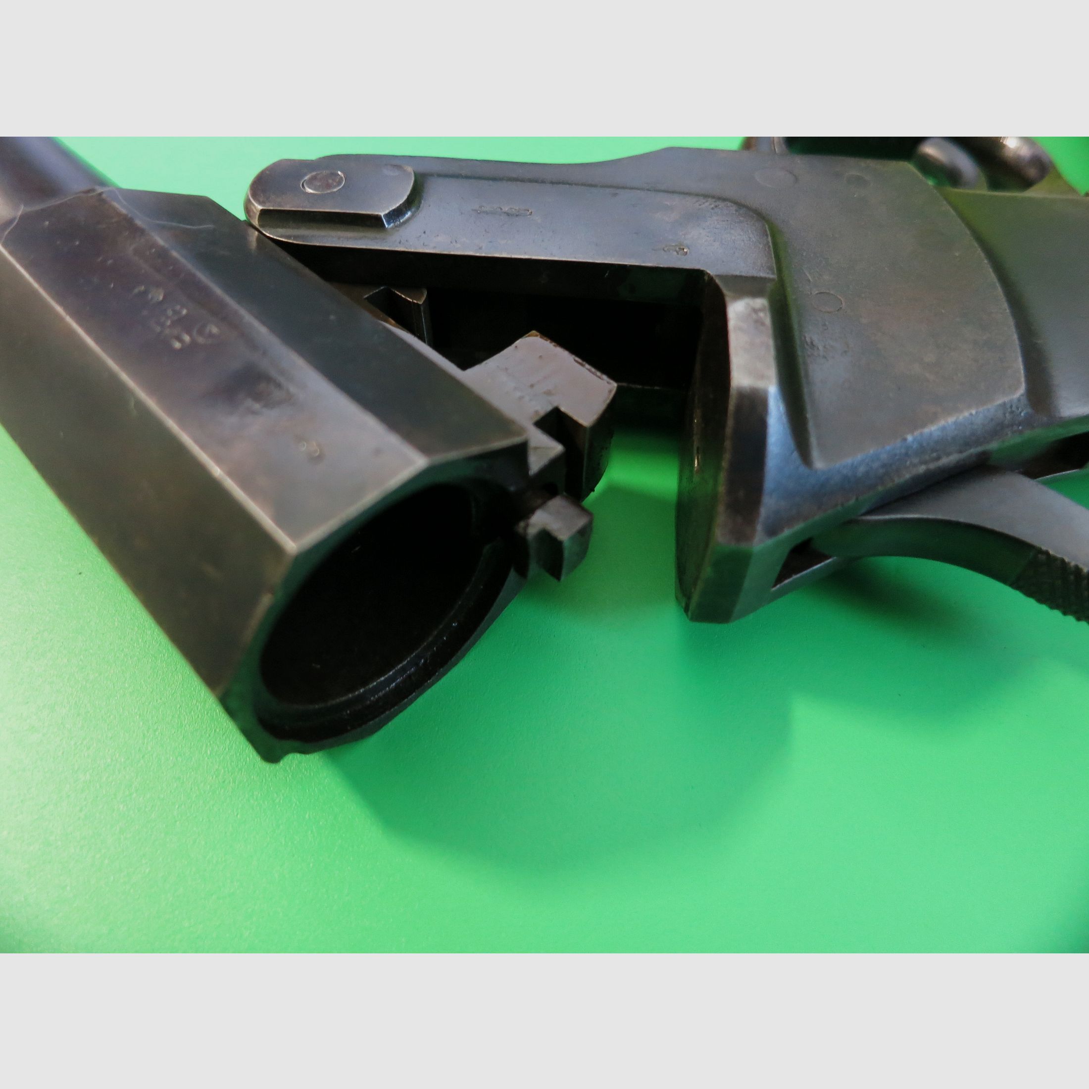 Signal pistol J.G. Anschütz model lever, caliber 4, original long version, collector's rarity #4