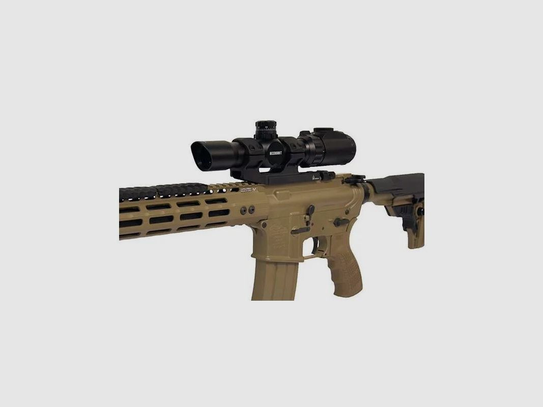 UTG ACCU-SYNC Blockmontage 30 mm Medium 34 mm Offset Pro - schwarz