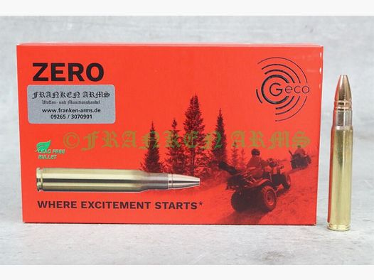 GECO Zero 9,3x62 184gr. 11,9g 20 pièces Prix dégressifs