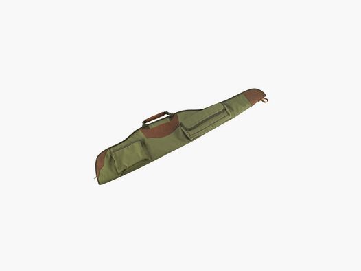 Fodero per carabina con tasca 120cm verde inserti in pelle