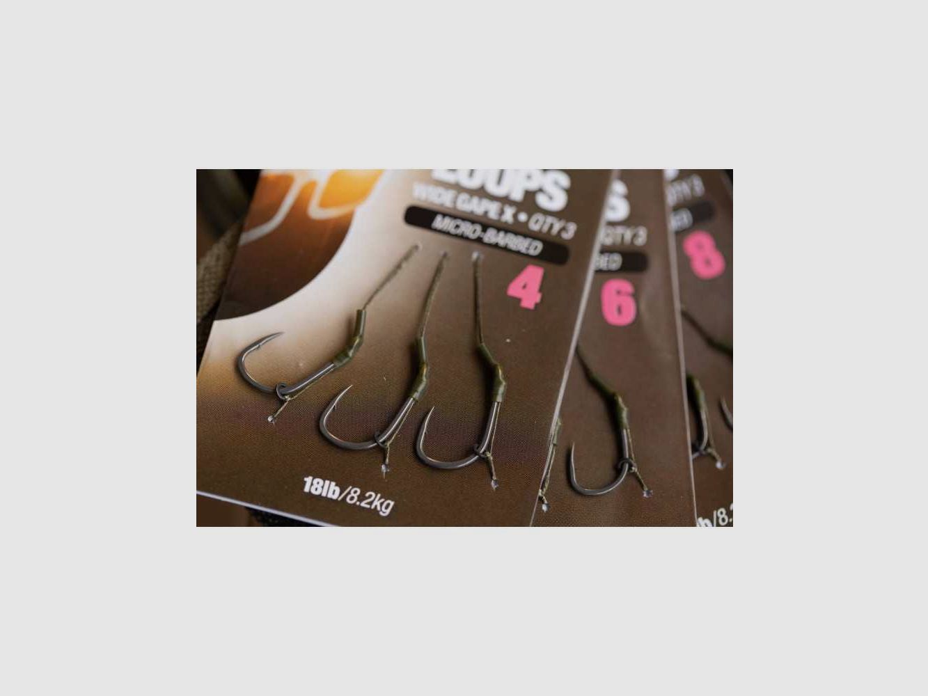 Korda Loop Rig DF Wide Gape X Maat 6 18lb