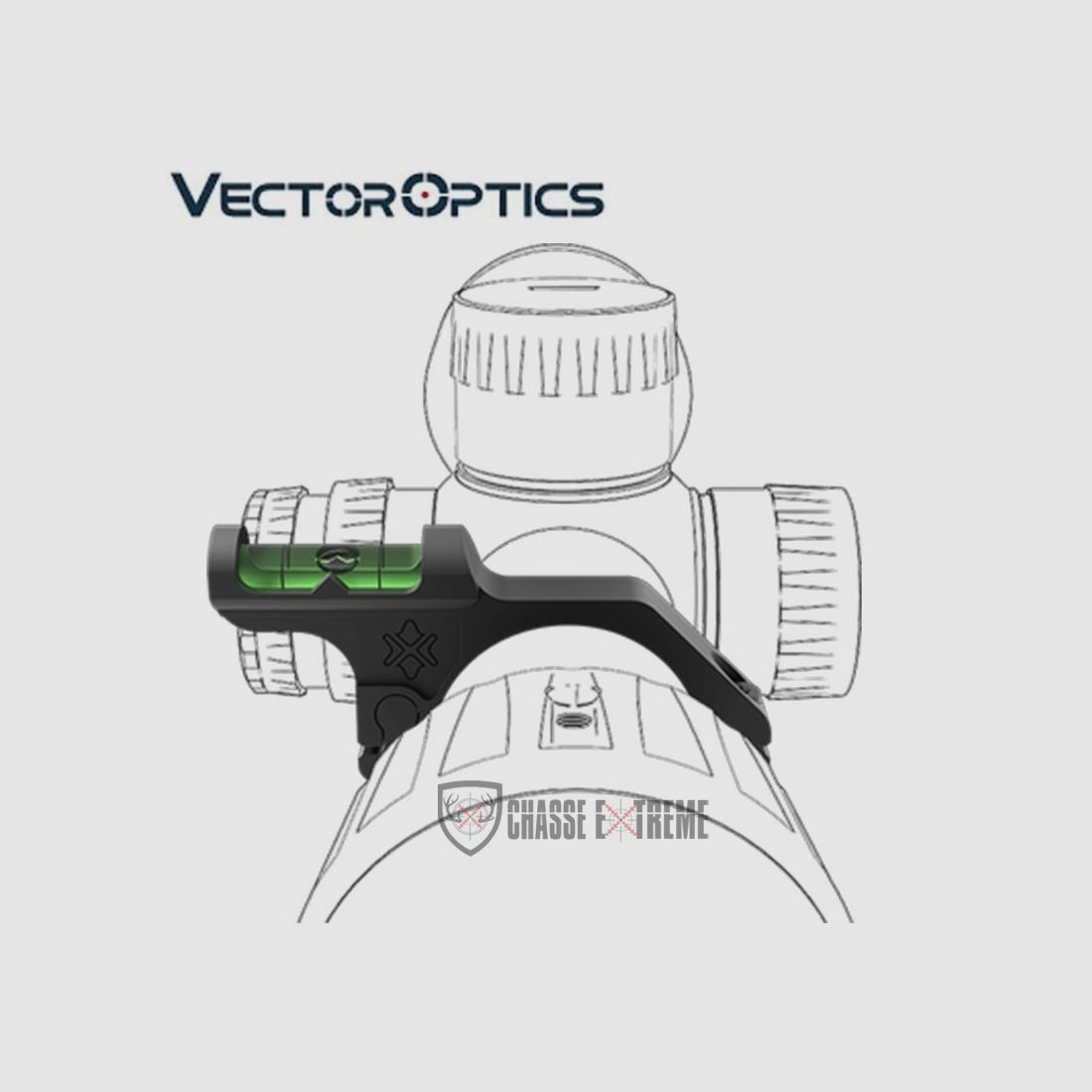 Collier VECTOR OPTICS 34mm Niveau à Bulle, image 3 sur 3