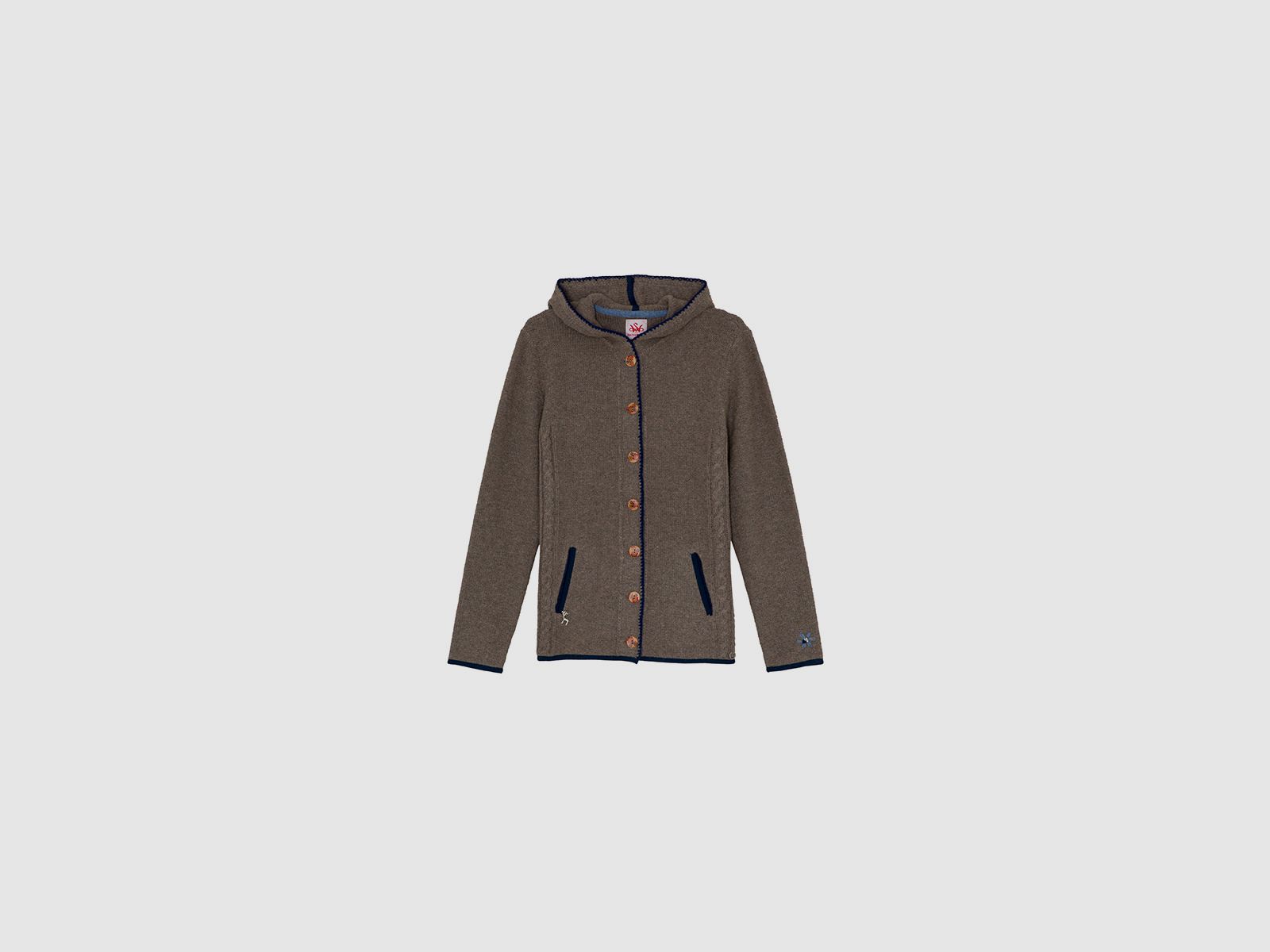SPIETH & WENSKY Eden-Strickjacke für Damen Nuss