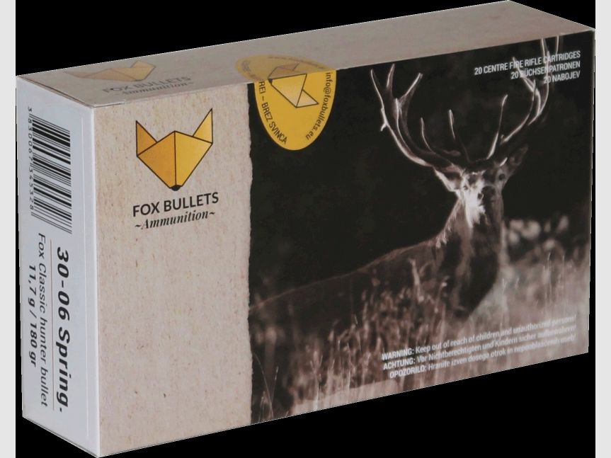 Fox Bullets Classic Hunter .30-06 Sprg. 180GR / 11,7g bleifrei 20 Patronen