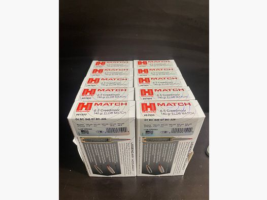 Hornady Eld Match 6.5 creedmoor 140gr