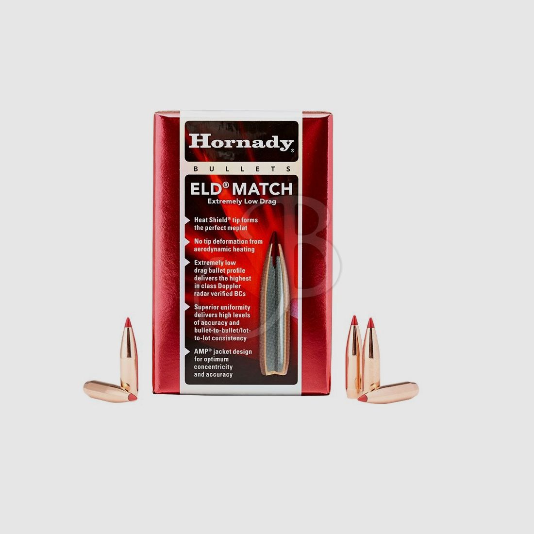 HORNADY PALLE ELD-MATCH 308″ 168 GR