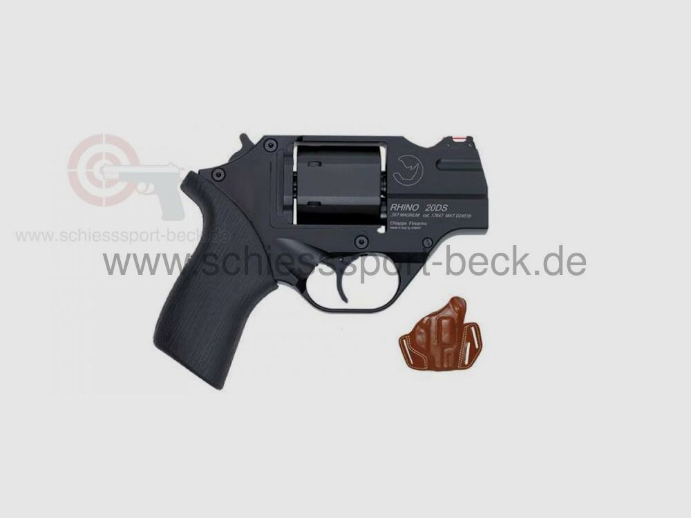 Chiappa Rhino Revolver 20DS (Black Anodized) 357MAG/2"BBL