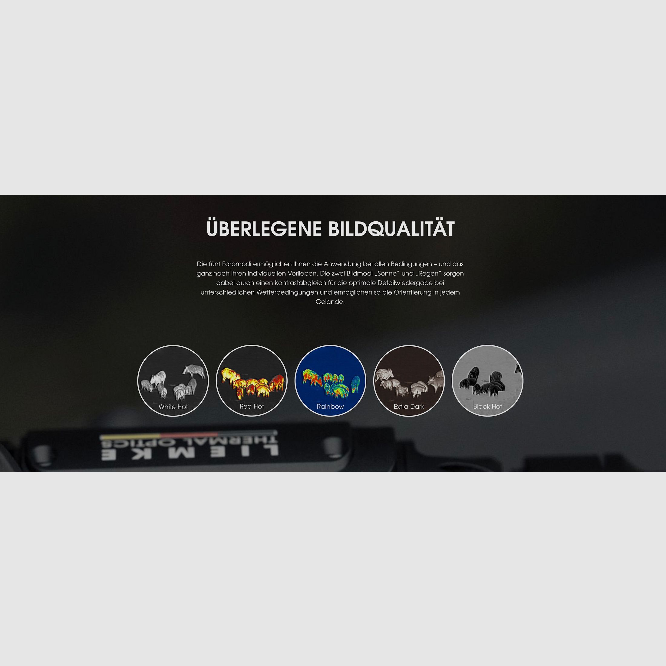 Liemke 80112169 LYNX 2 thermal imaging attachment 640x512 sensor 2500m range