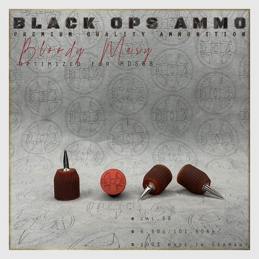 8x Bloody Mary BLACK OPS AMMO Luftgewehr TS HDS 68 Kal.68 Munition HDS68 TS68, Bild 3 von 3