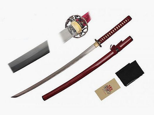 Katana Practical Hane Damast Schwert mit Saya