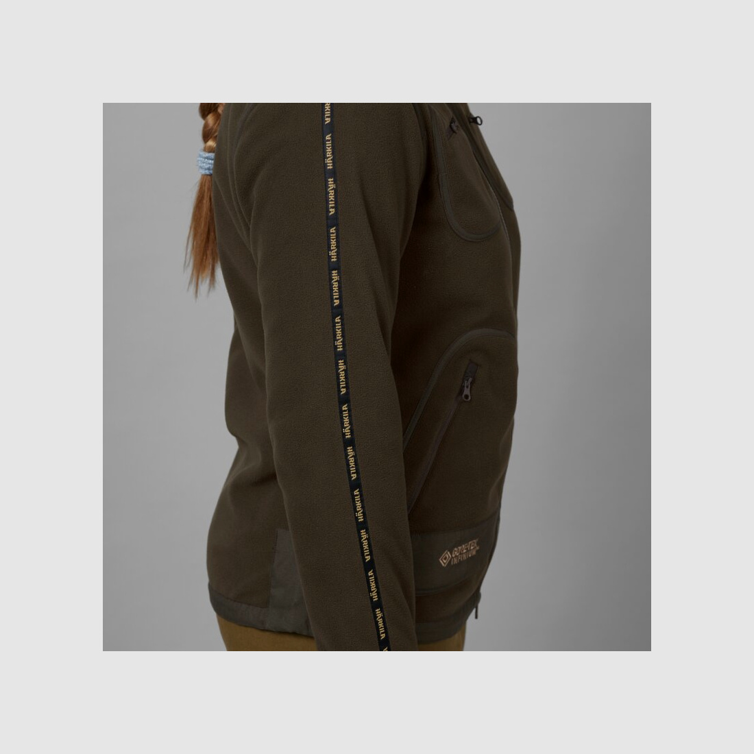 Härkila Kamko Fleecejacke Damen Braun / Rot