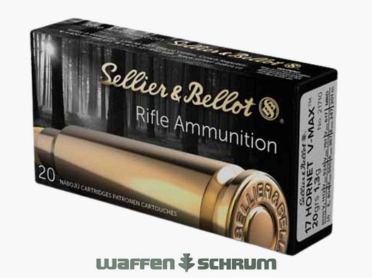 Sellier & Bellot V-Max 1.3g - 20gr. .17Hornet