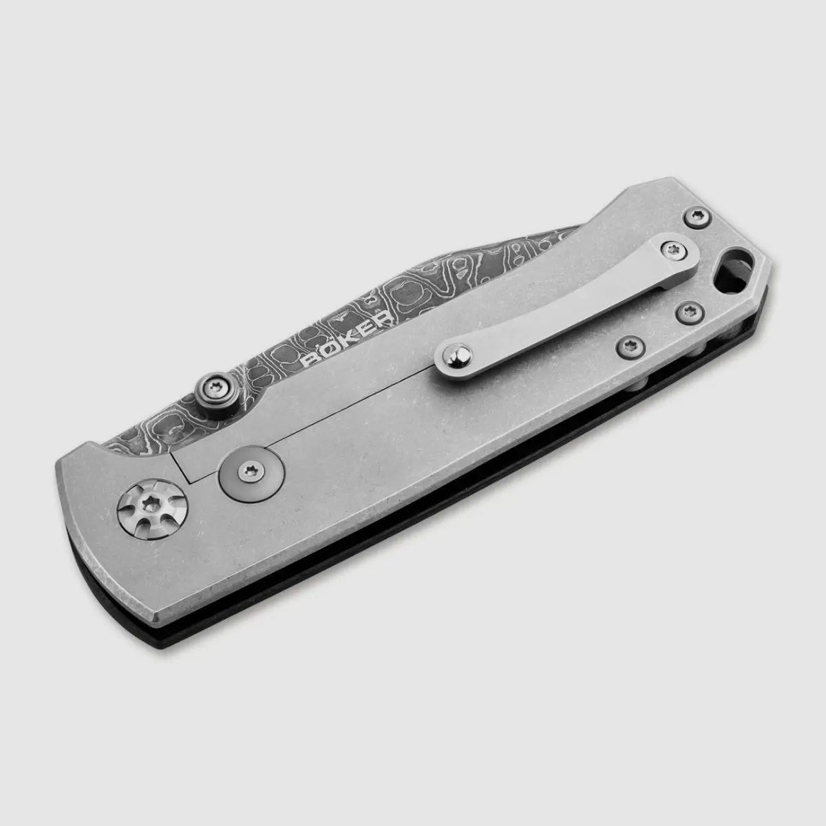 Böker Nóż kieszonkowy Tiger Damascus