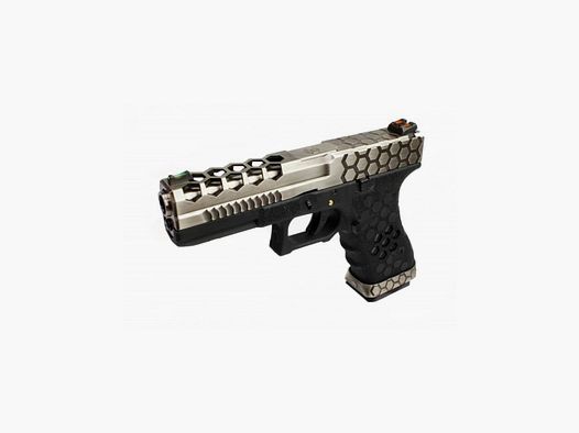 GBB Replica VX0100 hex cut Zwart/Zilver