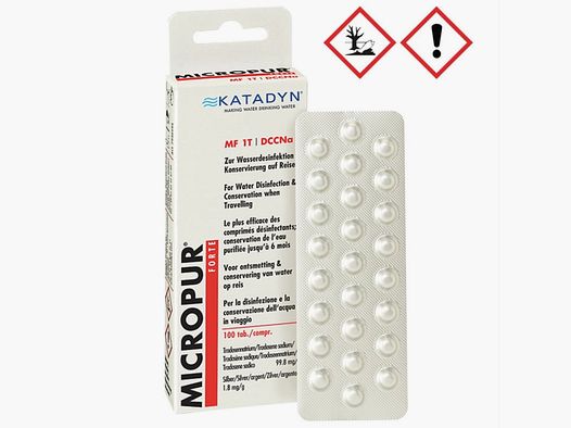 Desinfektionstabletten für Wasser (4x25 Tabletten)
