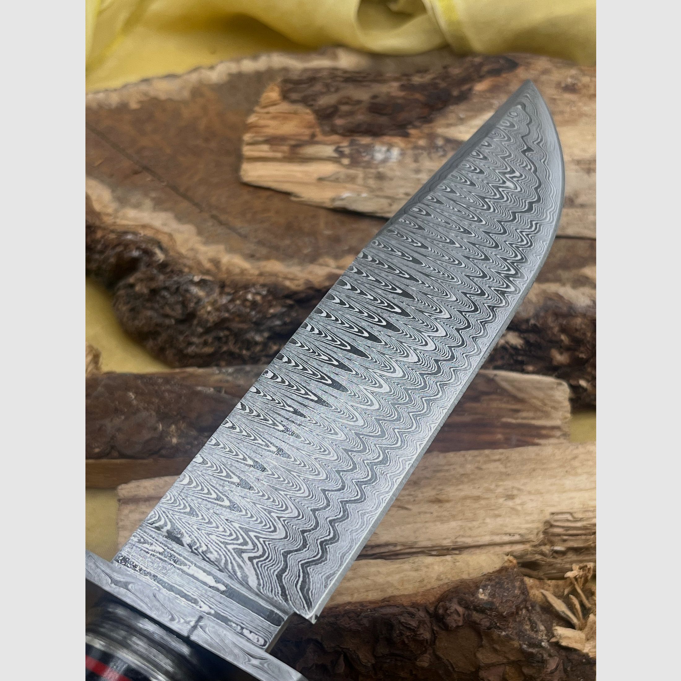 Jagdmesser Damaststahl 