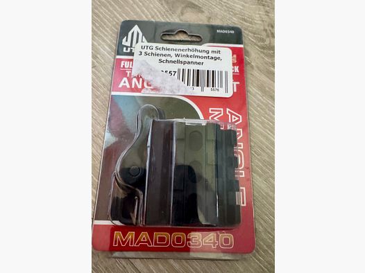 UTG riser con 2 rail, montaggio angolare, QD