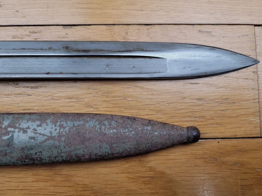 Österreichisch-ungarische Bajonett 1895 – seltene Variante für „technische Truppen“ – Herstellung F.G.G.Y – TBE, Bild 8 von 11