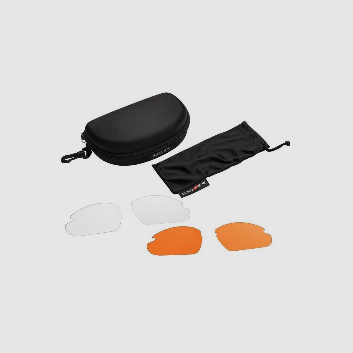 SwissEye Apache Schutzbrille rubber brown - smokie + orange + clear