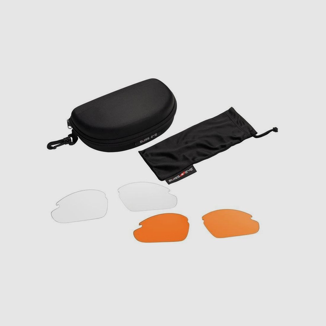 SwissEye Apache Schutzbrille rubber brown - smokie + orange + clear