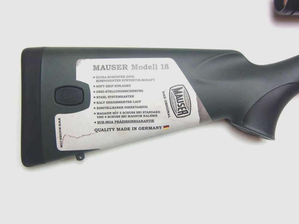 Mauser	 Komplettangebot R.-Büchse Mauser M18 Waldjagd .308 Win. mit ZF ZEISS V4 3-12x56