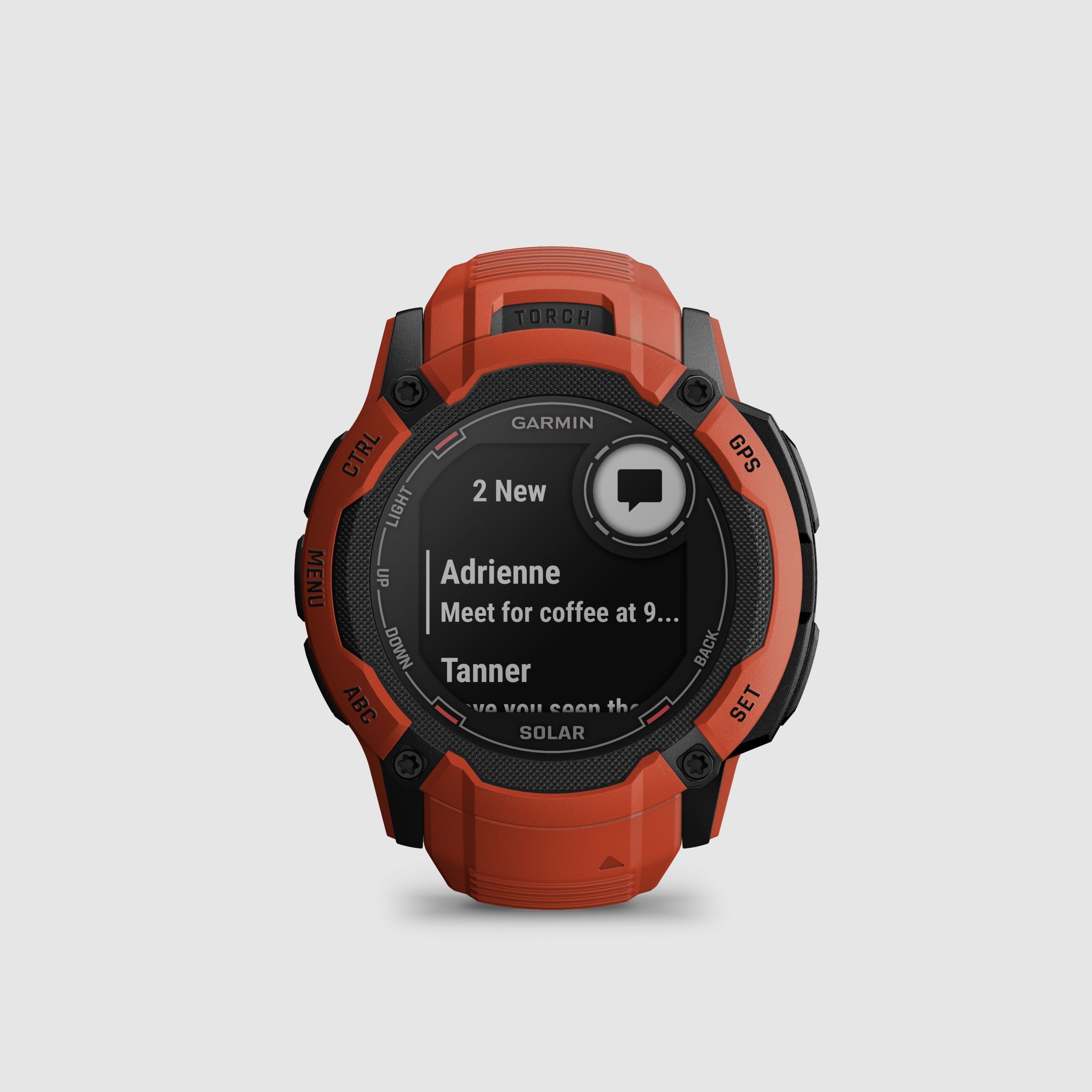 Garmin Instinct® 2X Solar, Rouge