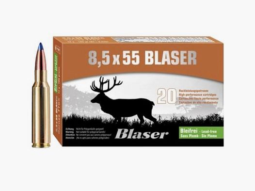 BLASER kal. 8.. Karabiny 8,5x55Blaser TTSX Barnes 20 sztuk 10,4g/160grs bez ołowiu