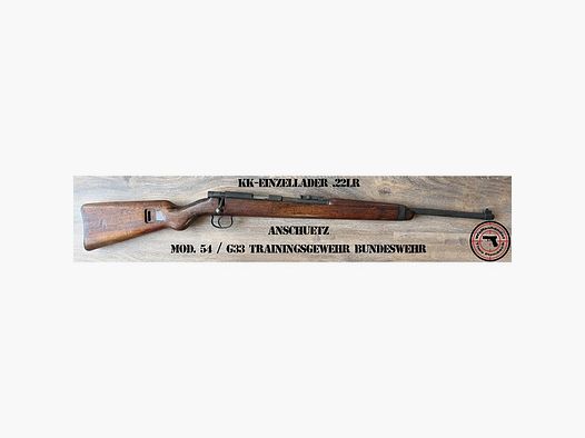 KK-Einzellader-Büchse  Anschütz  Mod. 54 / G33 Trainingsgewehr Bundeswehr  im Kaliber .22lr