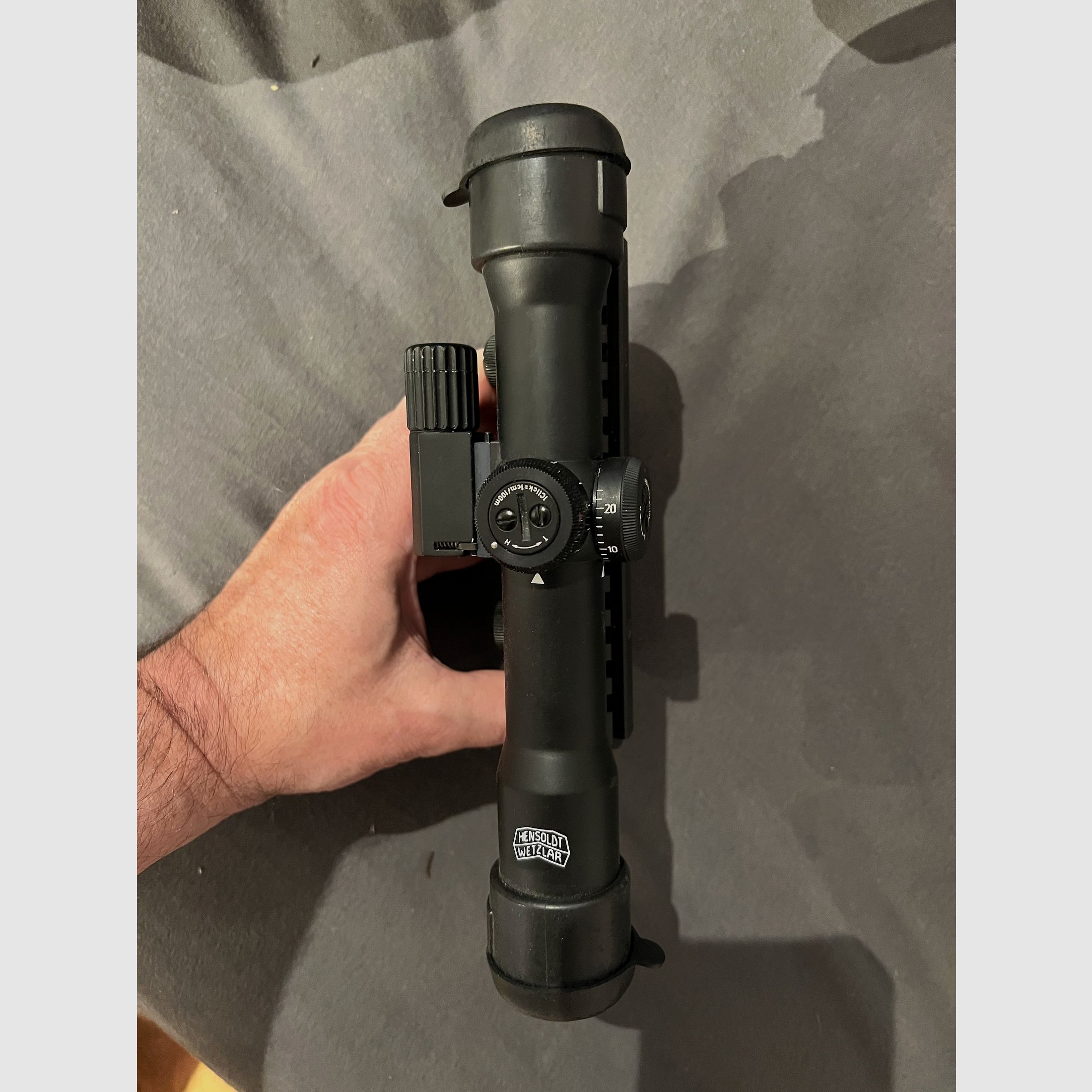 Hensoldt Fero Z24 – met Picatinny-montage en richtkijker verlichting (Geen Trijicon ACOQ, Leupold, EOTECH, Aimpoint, Steiner, Holosun, Elcan, Vortex,) voor SPORT & VERZAMELING