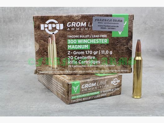 PPU Z-GROM .300 Win. Mag. 170gr. 11,0g 20 Stück Staffelpreise