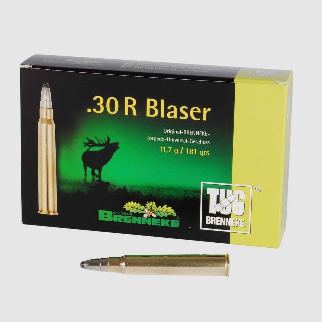 .30 R Blaser TUG 11.7g/181grs. Brenneke