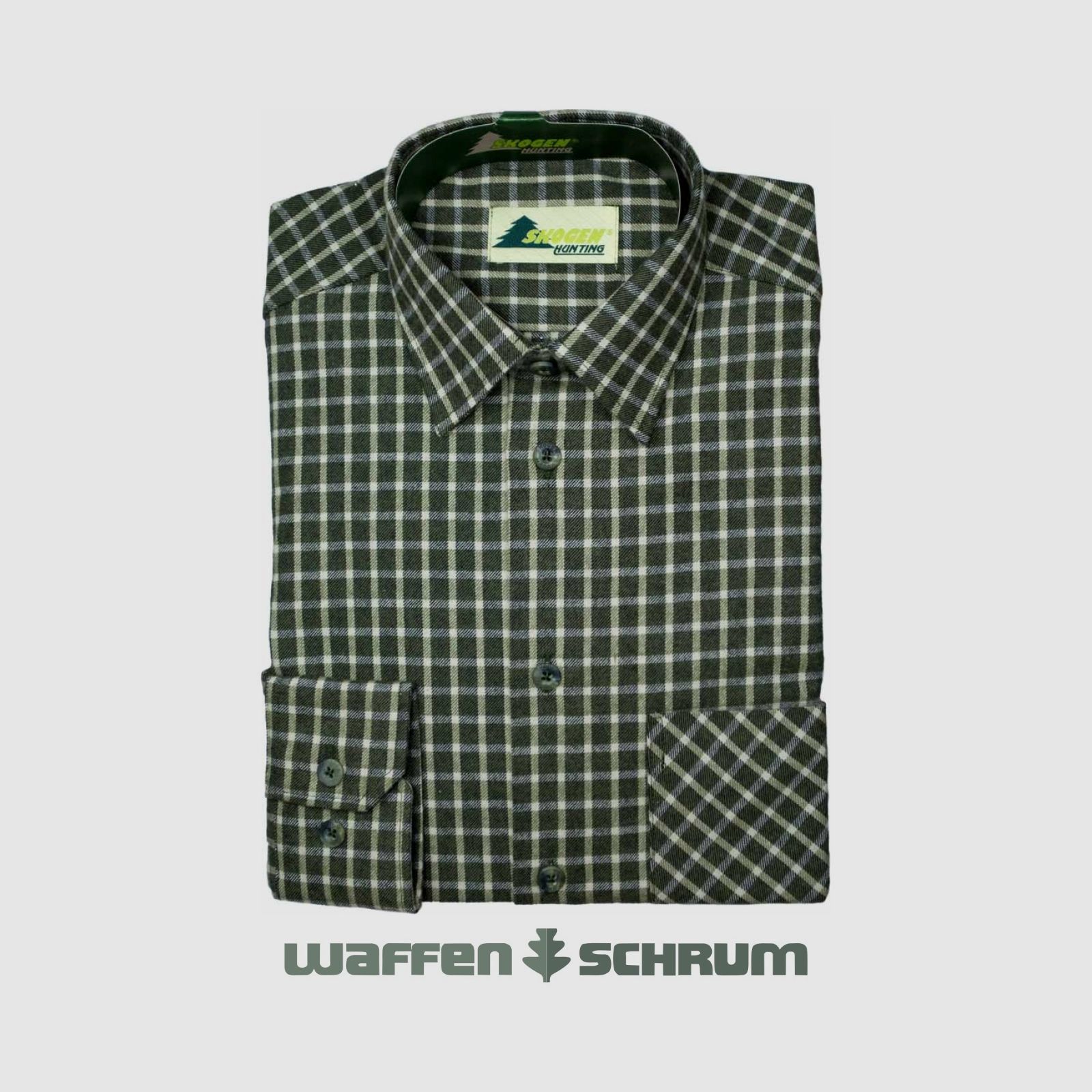Chemise Skogen Hemd Kent à carreaux Dkl.-Olive
