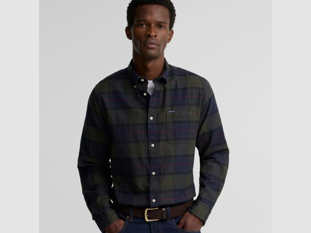 Barbour H-Shirt Keyhole | shadow classic tartan, image 4 of 4