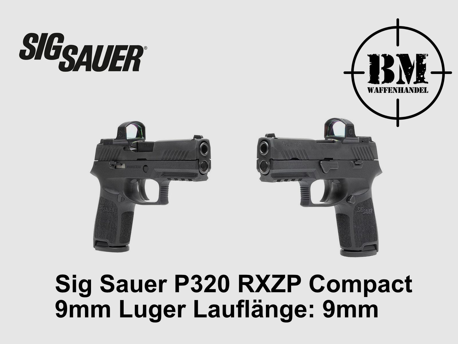 Sig Sauer P320 RXZP Compact 9mm Luger - Pistolet semi-automatique 99mm de canon
