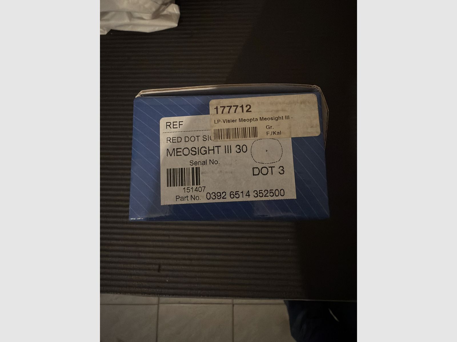 Meopta MeoSight III 30 – Red Dot 3 MOA Sauer Sum Montage Sauer 404 