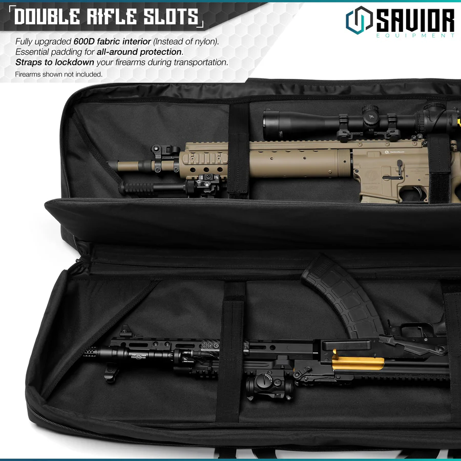 Savior Equipment – Fodero per due fucili SAVIOR URBAN WARFARE RIFLE Nero 55", immagine 6 di 7