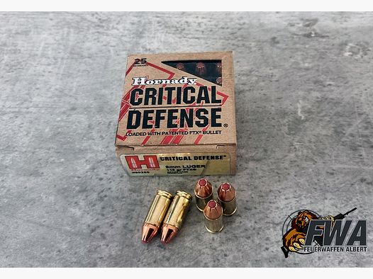 9 mm Luger Critical Defense FTX 7,5g/115grs.