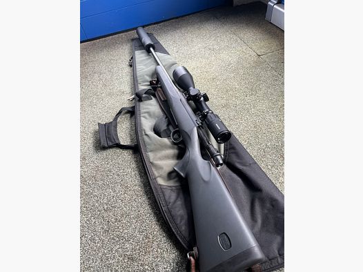 Mauser M18 Kaliber 8x57is  mit Minox 3-15x56 und Mauser Schalldämpfer 