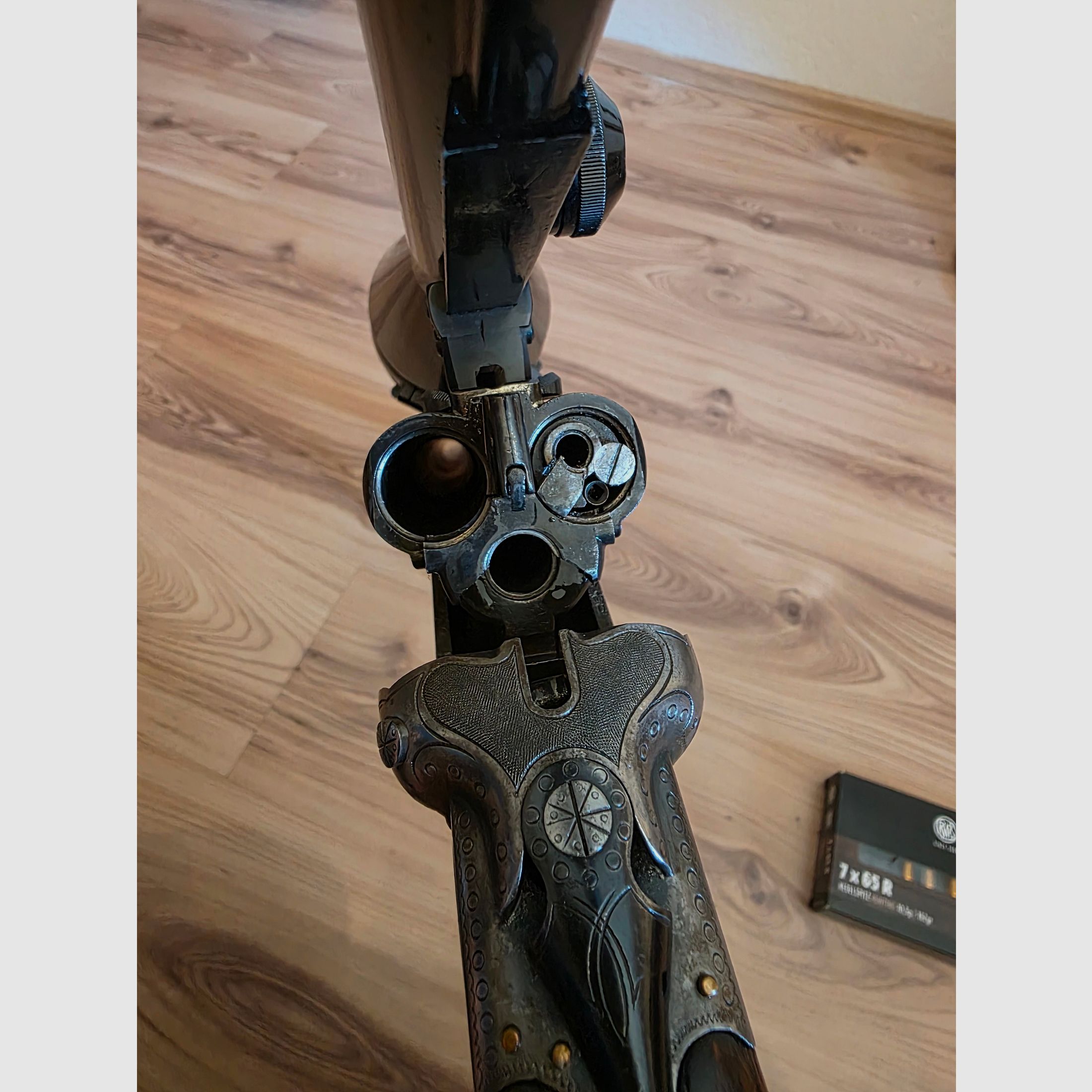 Suhl Fortuna Drilling 7x65R with insert barrel Krieghoff .22