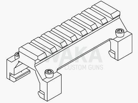 B&T mounting rail NAR low profile mount for HK MP5/SP5