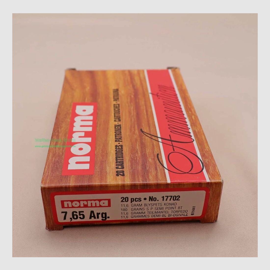 Cartuchos de rifle Norma 7,65 Arg.