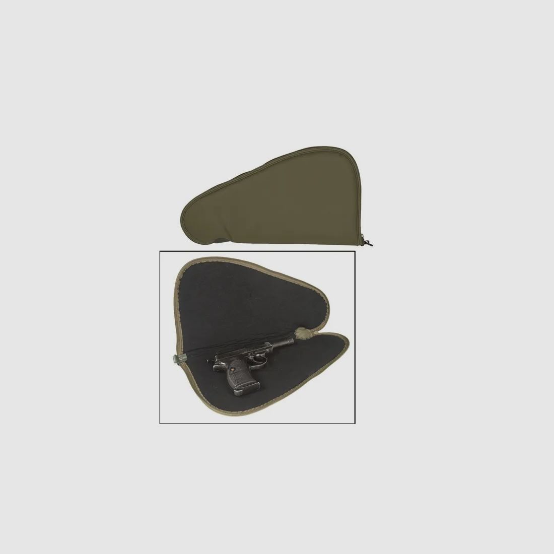 Pistolentasche / Pistol Case, abschließbar, Large (40cm), Oliv