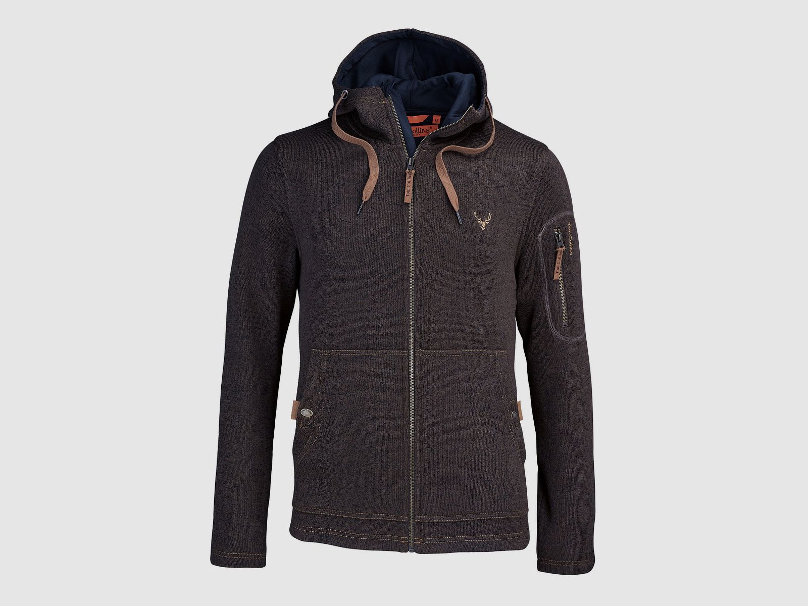 Tom Collins Herren-Strickfleecejacke