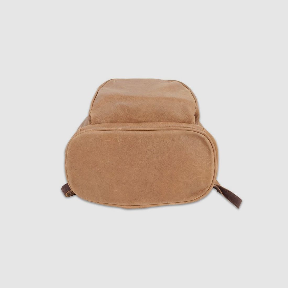 Zaino in pelle 1 tasca - marrone vintage, immagine 4 di 7