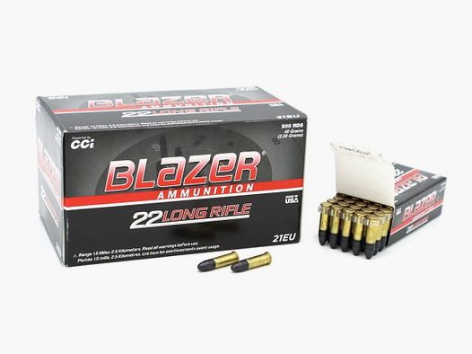 CCI Blazer .22 Long Rifle LRN HV 500 pieces