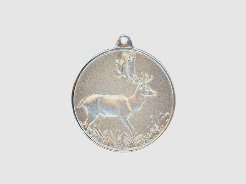 Steinhauer&Lück Jagdmedaille Damhirsch 40 mm versilbert