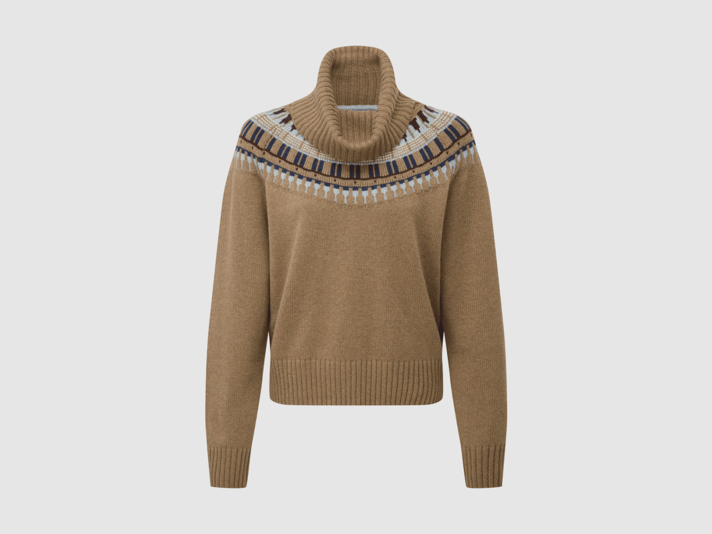 Schöffel Filey Fairisle-Rollkragenpullover Warm Sand, Bild 1 von 3