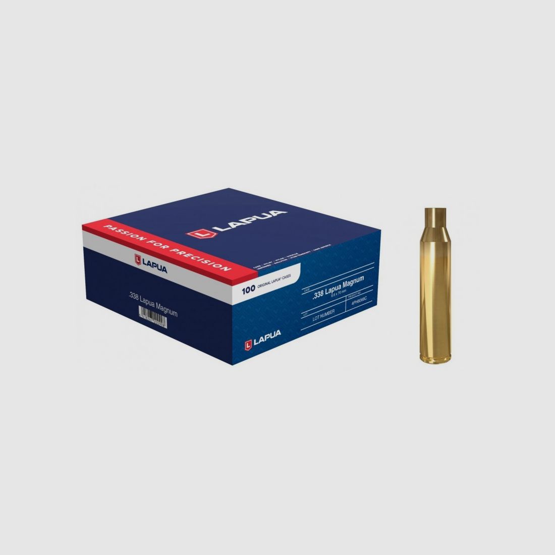 Lapua Hülsen 338 Lapua Magnum (x100)