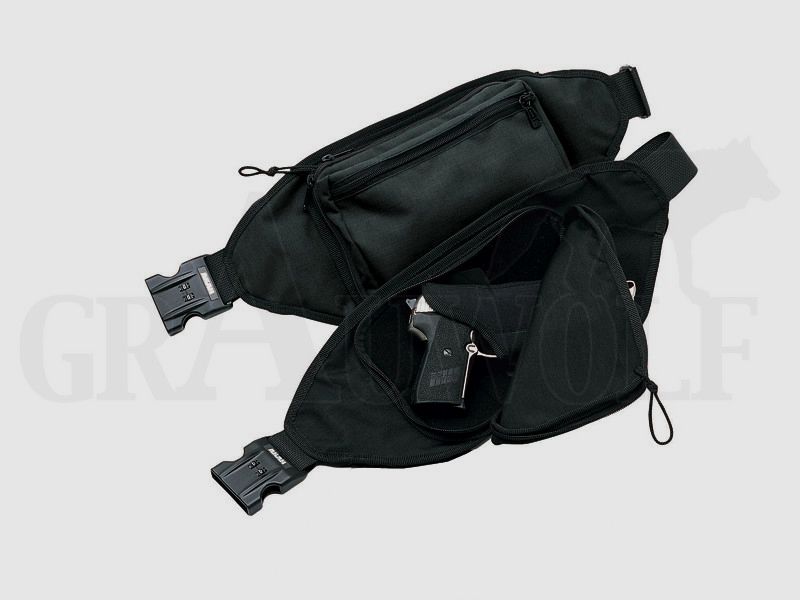 AKAH Special Waist Bag for Handguns with Combination Lock Black