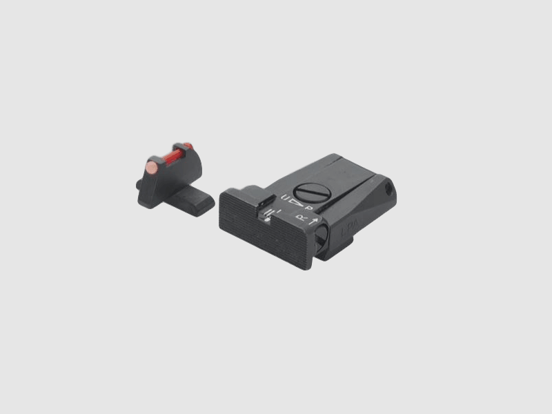 LPA Mikrometer-Visier SPR für Beretta 92A1, 98A1 mit rotem Fiber Optic-Korn